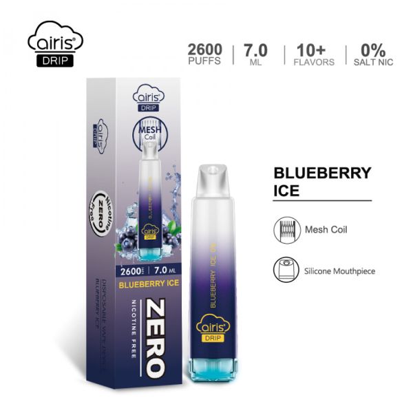 Ашка Airis Drip 2600 ZERO (безникотиновые) Черника на льду