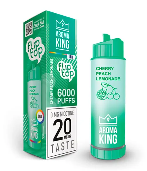 Ашка Aroma King 6000 Безникотиновая Вишня персик лимонад