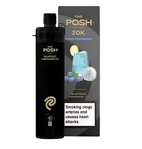 Ашка Das Posh 20000 Bluerazz Lemonade Ice (Голубая Малина Лимонад Лед)