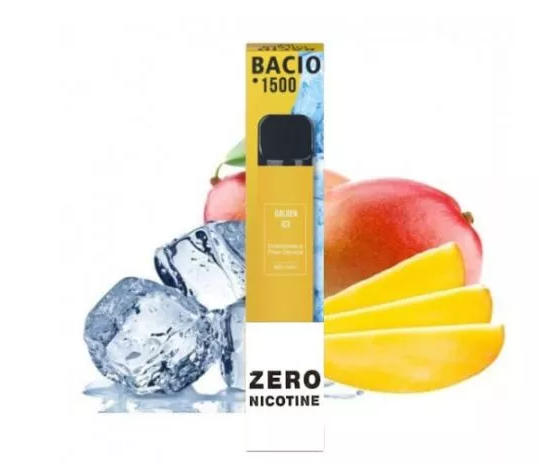 Ашка Bacio 1500 Golden Ice (Басио 1500 Манго Айс БЕЗ НИКОТИНА)