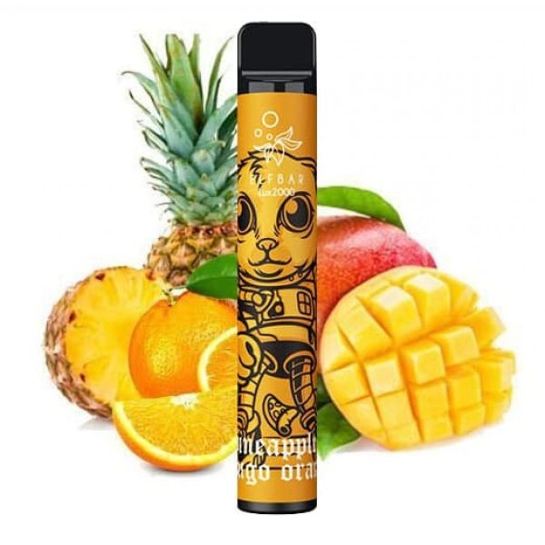 Ашка Elf Bar 2000 LUX PINEAPPLE MANGO ORANGE - (Эльф Бар Люкс 2к тяг) Ананас манго апельсин