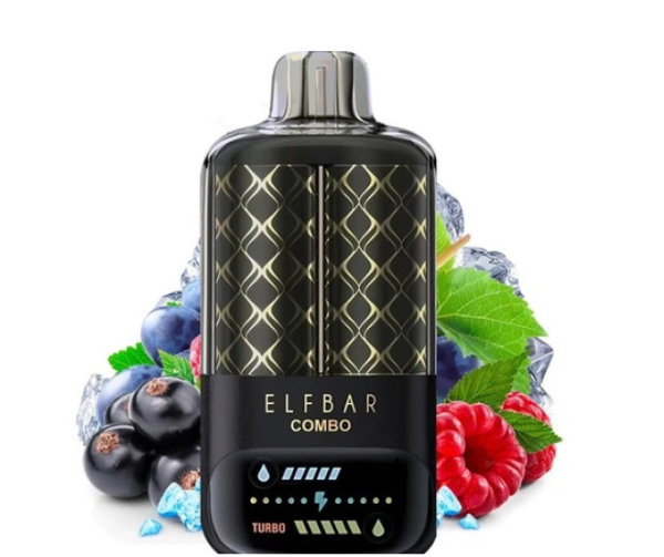 Ашка Elf Bar 20 000 - 25 000 Затяжек Combo 2 в 1 Смородина + Малина, Виноград