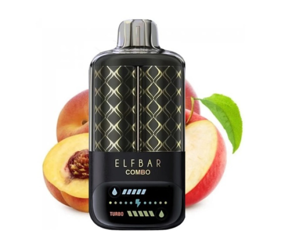 Ашка Elf Bar 25 000 Затяжек Combo 2 в 1 Яблоко + Персик