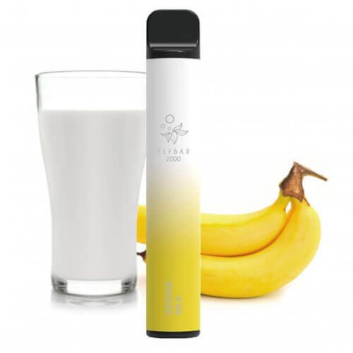 Ашка Elf bar 2000 Banana milk - (Эльф Бар 2к тяг) Банан молоко