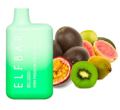 Ашка Elf Bar BC 3000 Затяжек - (Эльф Бар БЦ 3к тяг) Киви Маракуйя Гуава