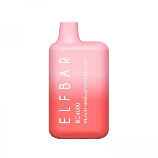 Ашка Elf bar BC4000 Peach mango watermelon - (Эльф Бар Люкс БЦ 4к тяг) Арбуз персиковый манго