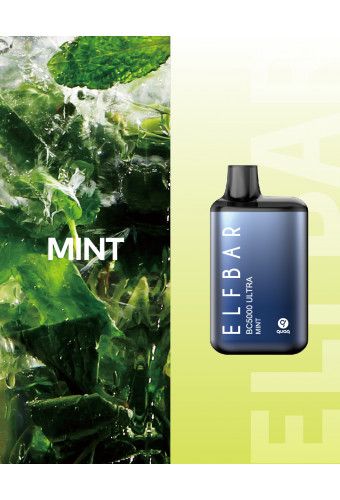 Ашка Elf Bar BC5000 ULTRA Mint - (Эльф Бар Ультра БЦ 5к тяг) Мята