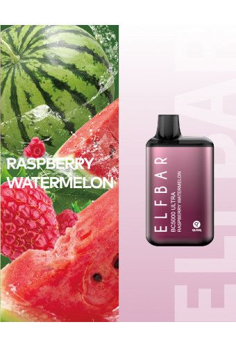 Ашка Elf Bar BC5000 ULTRA - Raspberry Watermelon - (Эльф Бар Ультра БЦ 5к тяг) Малиновый арбуз