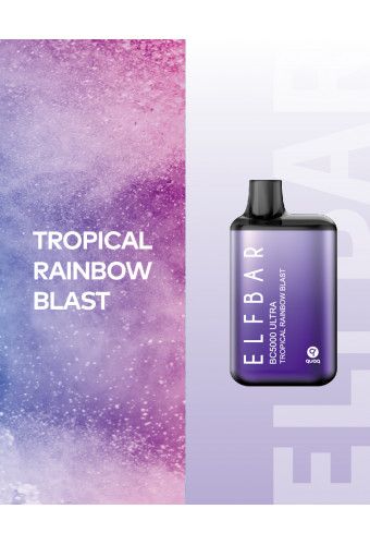 Ашка Elf Bar BC5000 ULTRA Tropical Rainbow Blast - (Эльф Бар Ультра БЦ 5к тяг) Тропический взрыв радуги
