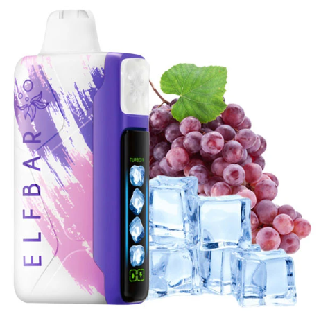 Ашка Elf Bar Ice King 30 000 Затяжек Виноград Лед