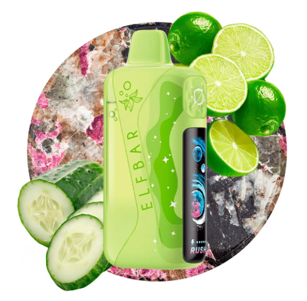 Ашка Elf Bar Lush King 40000 Затяжек Лайм Огурец