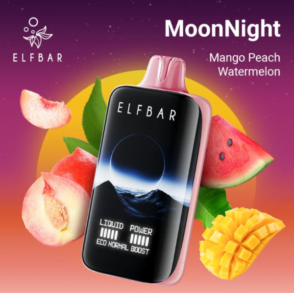 Ашка Elf Bar MoonNight 40 000 Затяжек Манго Арбуз Персик