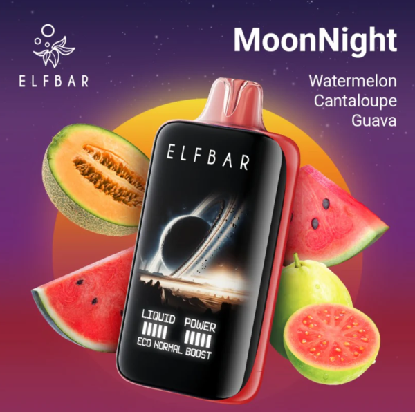 Ашка Elf Bar MoonNight 40 000 Затяжек Арбуз Дыня Гуава