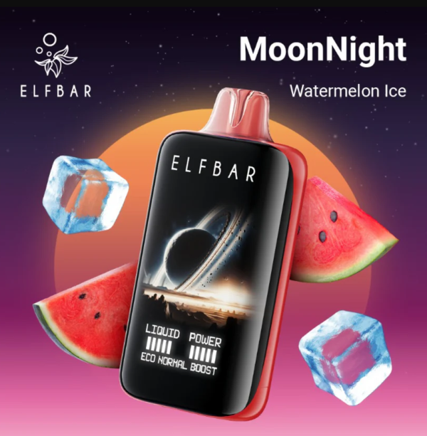 Ашка Elf Bar MoonNight 40 000 Затяжек Арбуз Лед