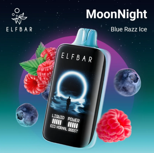 Ашка Elf Bar MoonNight 40 000 Затяжек Черника Малина