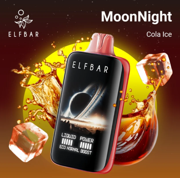 Ашка Elf Bar MoonNight 40 000 Затяжек Кола Лед