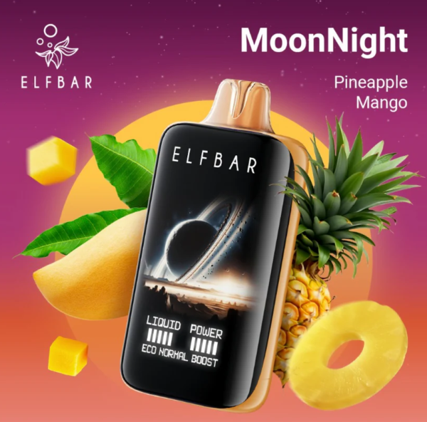 Ашка Elf Bar MoonNight 40 000 Затяжек Манго Ананас
