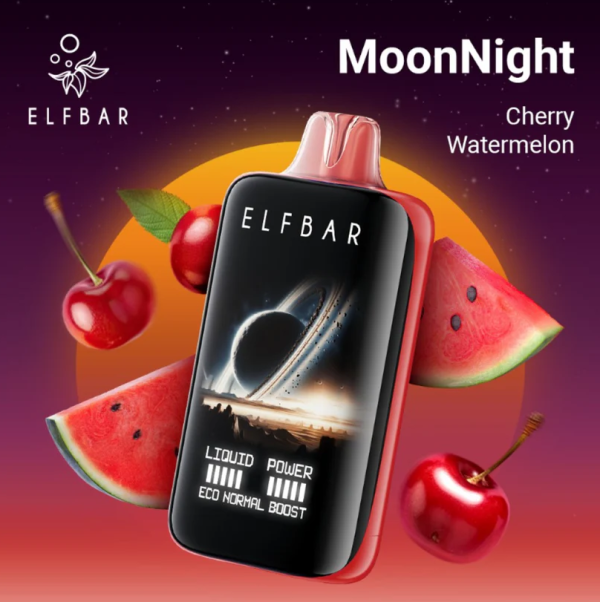 Ашка Elf Bar MoonNight 40 000 Затяжек Вишня Арбуз