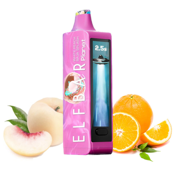 Ашка Elf Bar Planet 25 000 Затяжек Белый персик Цитрусы