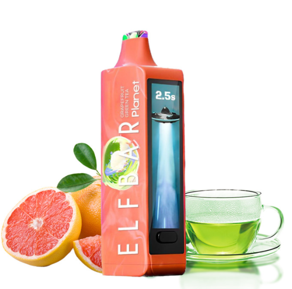 Ашка Elf Bar Planet 25 000 Затяжек Грейпфрут Зеленый чай