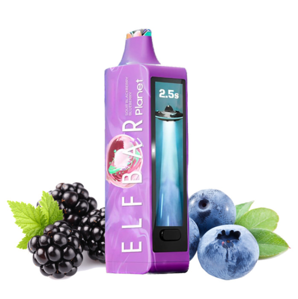 Ашка Elf Bar Planet 25 000 Затяжек Кислая Ежевика Голубика