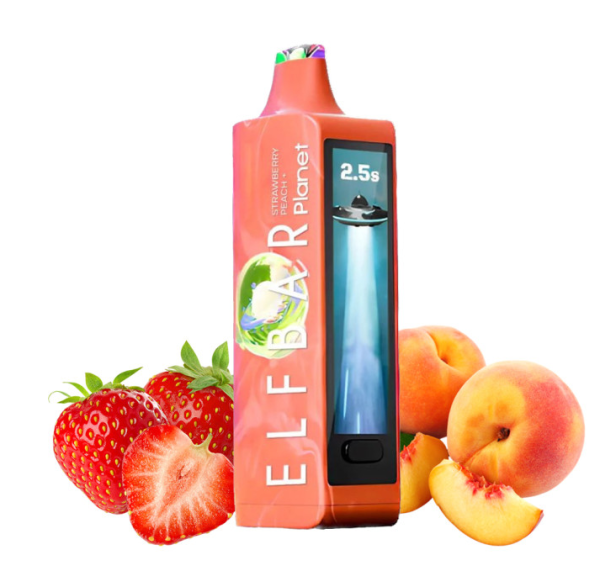 Ашка Elf Bar Planet 25 000 Затяжек Клубника Персик