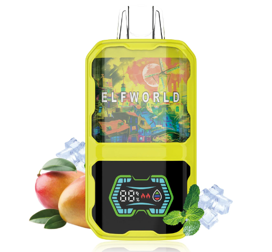 Ашка Elf World 22 000 Затяжек Манго Лед
