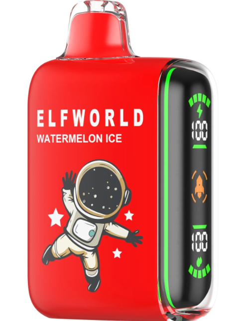 Ашка Elf World Gbar 20 000 Затяжек Арбуз Лед