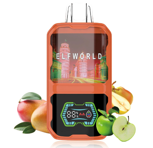 Ашка Elf World Gbar 22 000 Затяжек Манго Яблоко