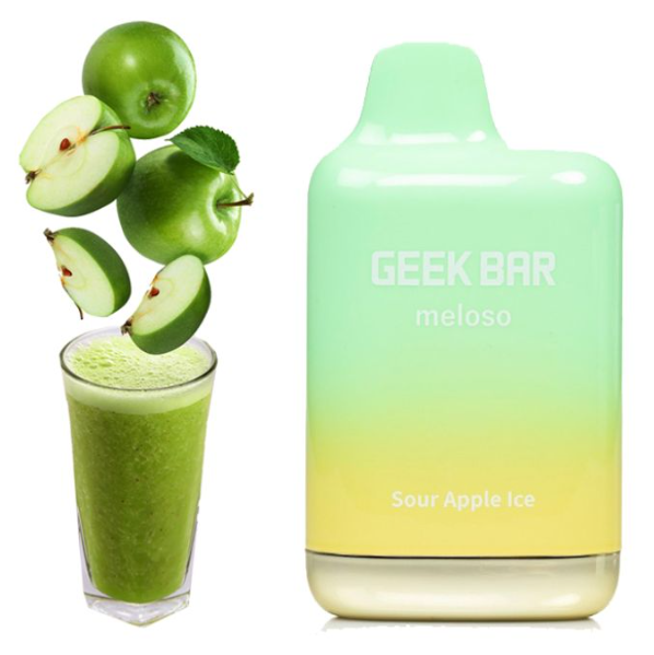 Ашка Geek Bar Meloso Max 9000 Кислое Яблоко Лёд 5%