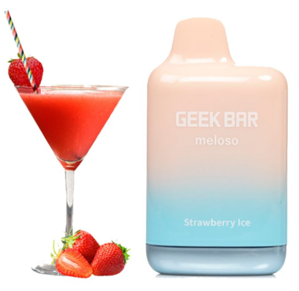 Ашка Geek Bar Meloso Max 9000 Клубника Лёд 5%