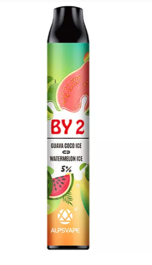 Ашка Alpsvape BY2 2000 2 вкуса в 1 Guava Coco Ice Watermelon Ice