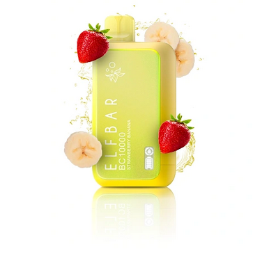 Ашка Elf Bar BC 10000 затяжек Strawberry Banana (Банан Клубника)