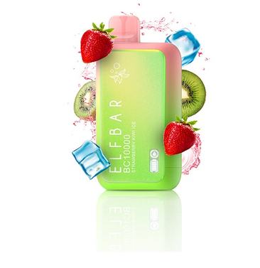 Ашка Elf Bar BC 10000 затяжек Strawberry Kiwi Ice (Клубника Киви Лед)