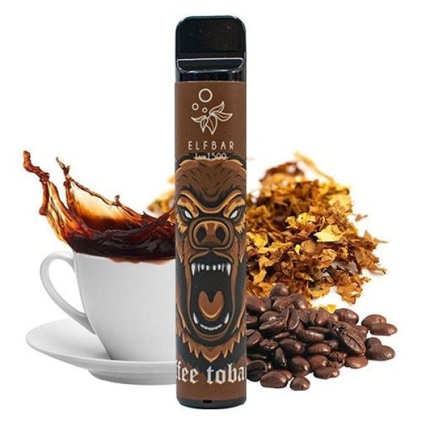 Ашка Elf Bar Lux Coffee Tobacco 1500 - (Эльф Бар Люкс 1.5к тяг) Кофе Табак
