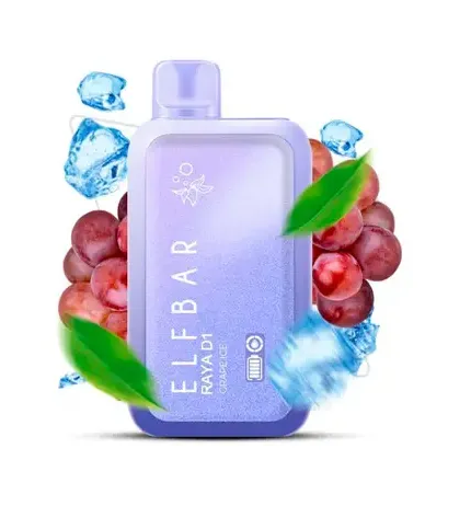 Ашка Elf Bar RAYA D1 Виноград Лёд 13000 Затяжек