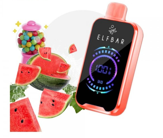 Ашка Elf Bar Raya D2 20 000 Затяжек Конфеты Арбуз