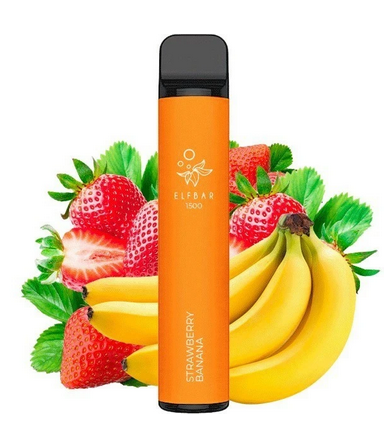 Ашка Elf Bar Strawberry Banana (Банан Клубника) 1500
