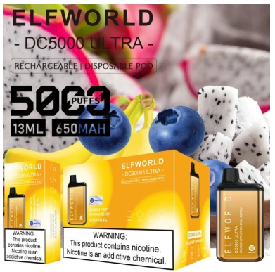 Ашка Elf World Dragon Fruit Banana Berry (Драконий Фрукт Банан Ягоды) DC5000 ULTRA