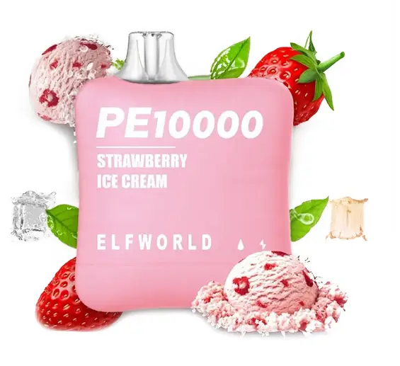 Ашка Elf World PE 10000 Клубника Мороженое