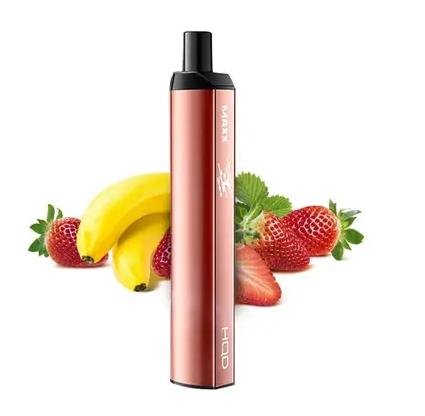 Ашка HQD MAXX 2500 затяжек Клубника Банан 0мг (Без никотина)
