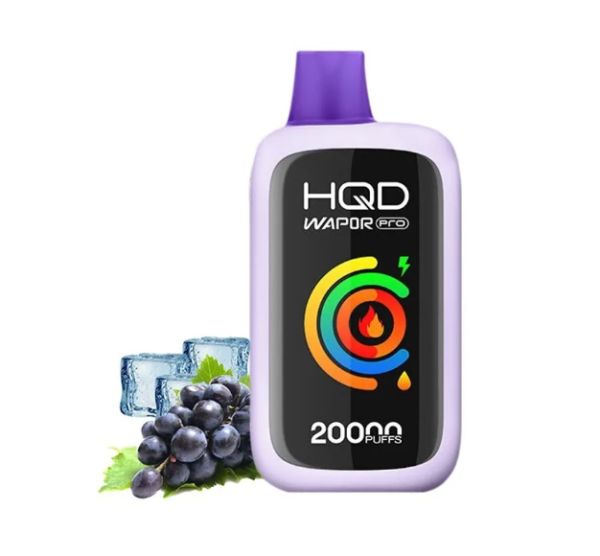 Ашка HQD Wapor PRO 20 000 Затяжек Виноград Лед