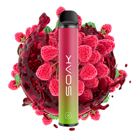 Ашка soak 1500 затяжек (малиновая газировка)