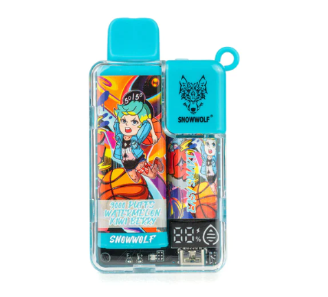 Ашка Snowwolf Ease 9000 Затяжек Клубника Киви Ягоды