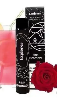 Ашка Одноразова система Explorer 1500 Pink Lemonade (Рожевий Лимонад) 50mg 850mah