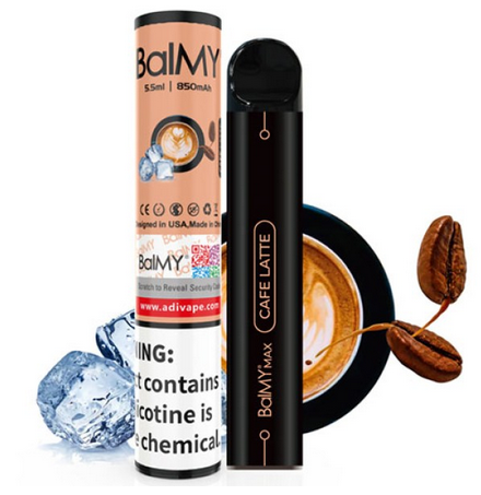 Ашка BalMY Max Акциз Cafe Latte (Кофе Латте) 1500 puff