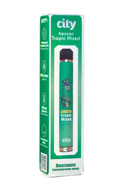Ашка City Amazon Tropic Mixed (Амазония тропический микс) 1600 затяжек