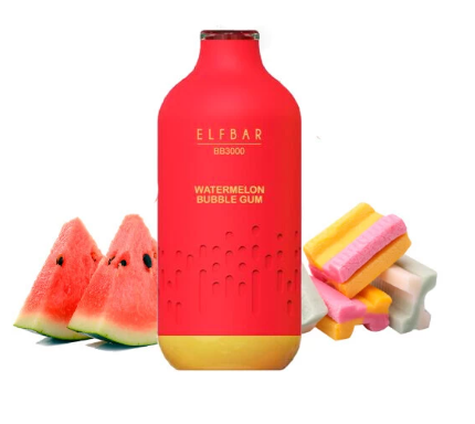Ашка Elf Bar BB Watermelon Bubble Gum (Арбуз Сладкая Жвачка) (3000 Затяжек)