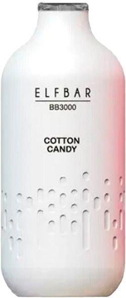 Ашка Elf Bar BB3000 10 мл 5% - (Эльф Бар ББ 3к тяг) Сладкая вата