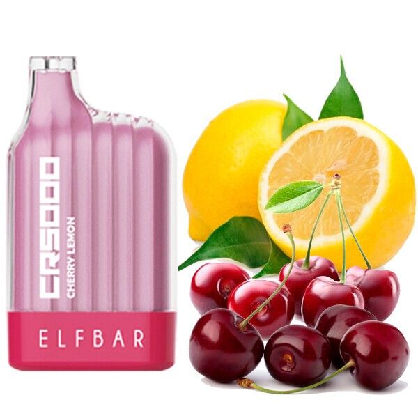Ашка Elf Bar CR Cherry Lemon 5000 Затяжек - (Эльф Бар СР 5к тяг) Вишня Лимон